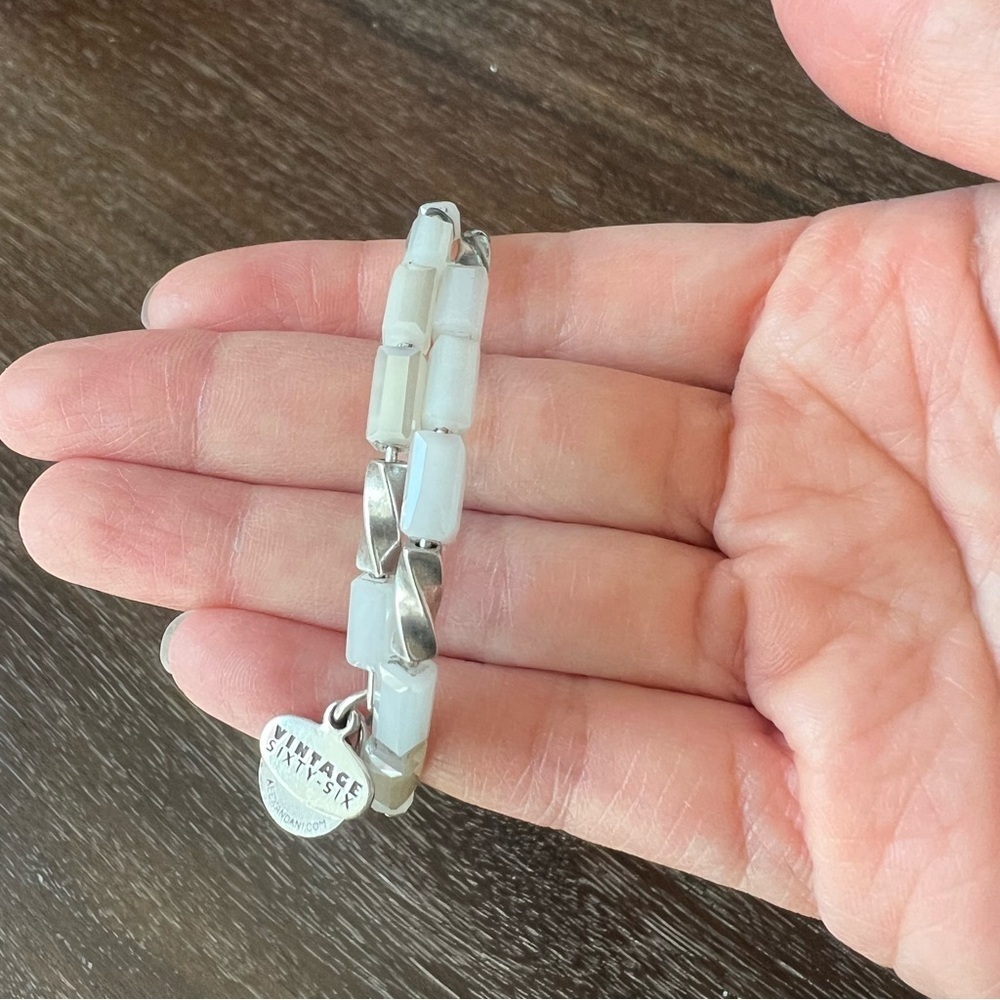 Alex and Ani Silver Allure Wrap Ice Bracelet - Picture 2 of 5